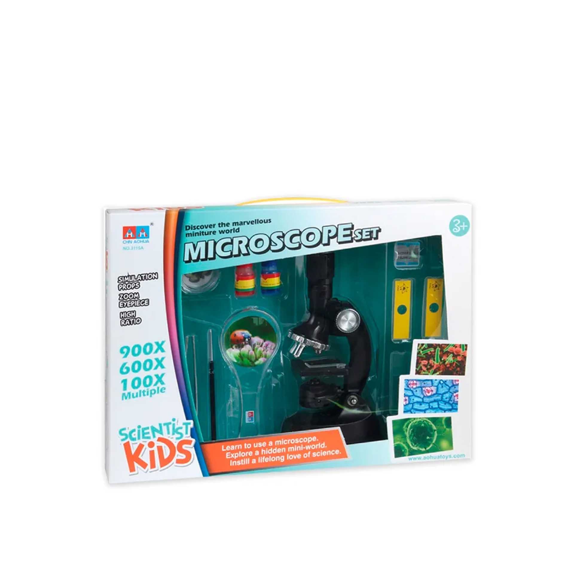 Microscópio com Acessórios 24cm