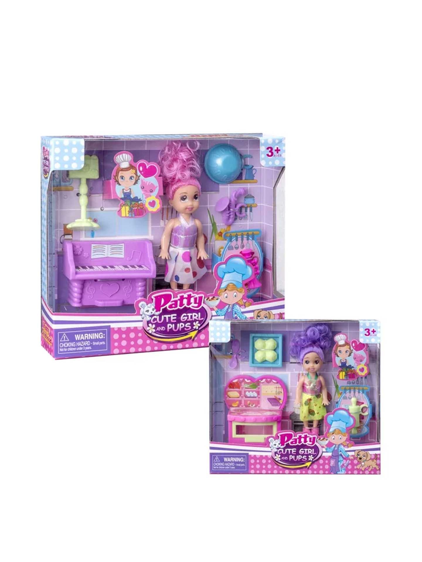 Boneca com Cozinha 13cm