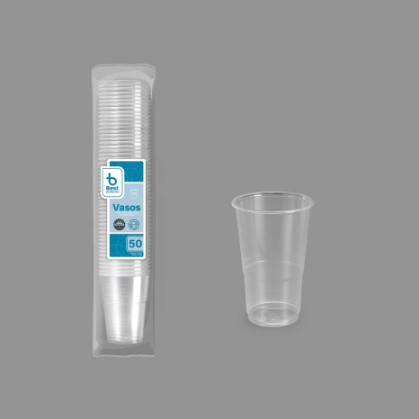 Copo Plástico Transparente 250ml Pack 50 - Image product