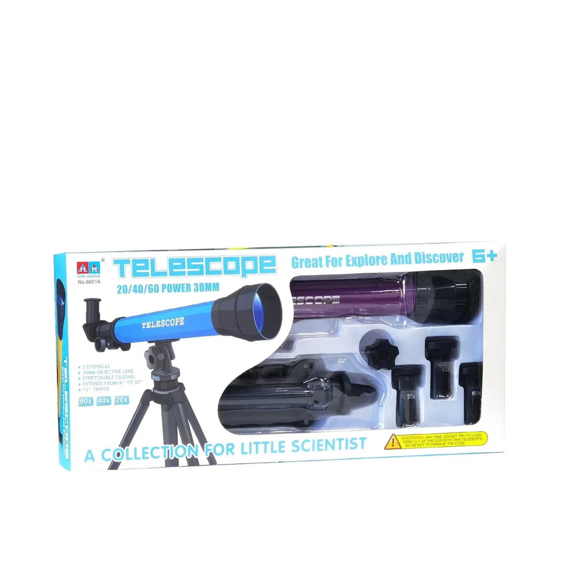 Telescópio 3 Lentes 43X25X42CM