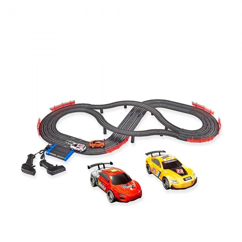 Pista Magnética Com 2 Carros 440CM Pista Magnética Com 2 Carros 440CM