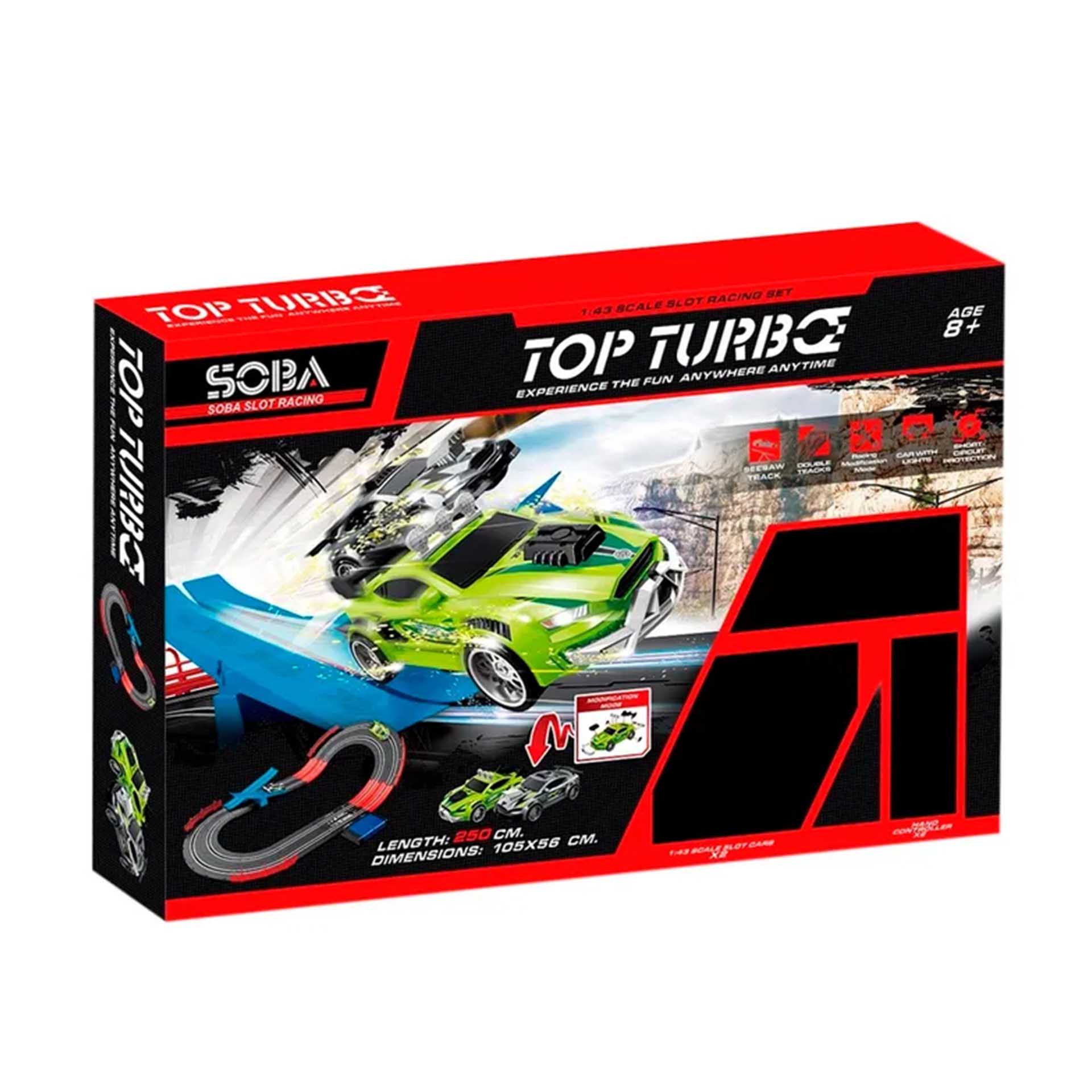 Pista Magnética Com 2 Carros 250CM