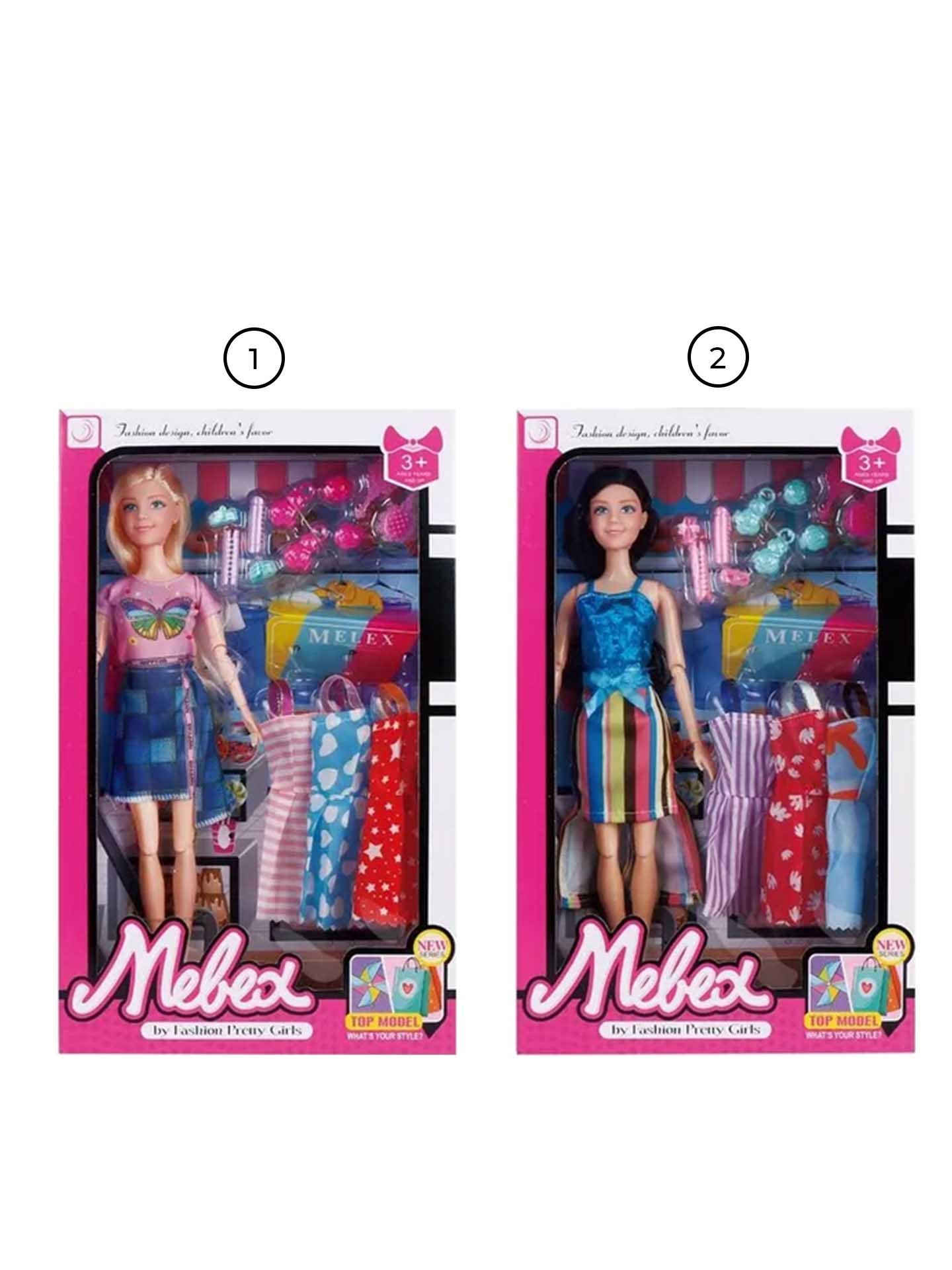 Boneca Manequim 3 Vestidos 29CM