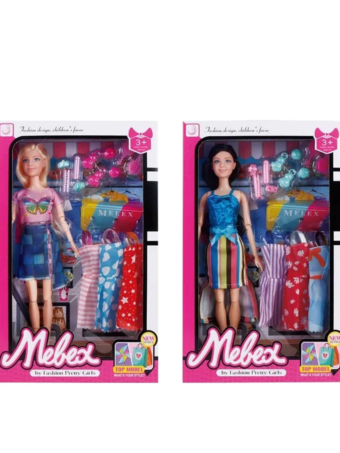 Boneca Manequim 3 Vestidos 29CM