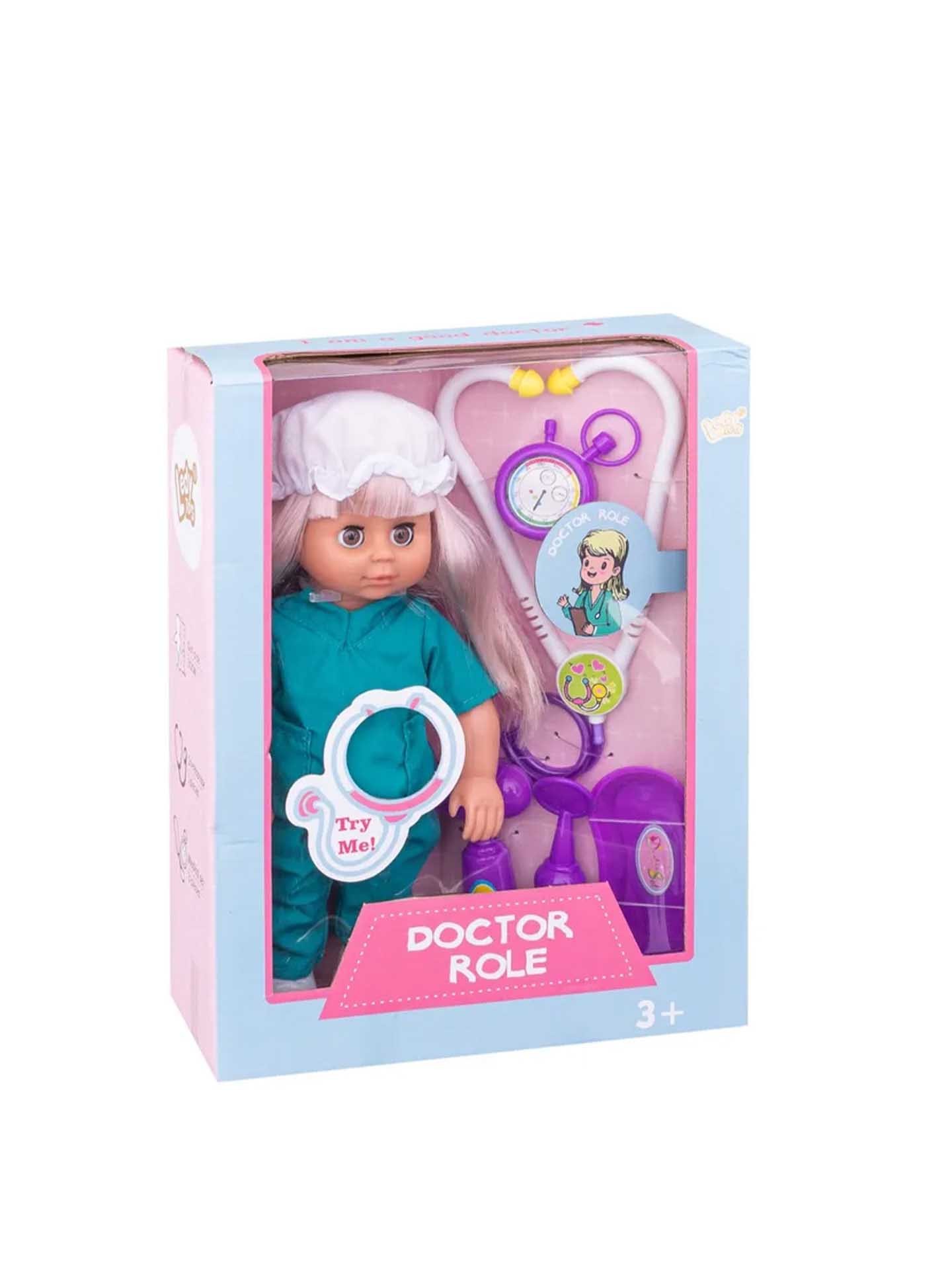 Boneca Médica 12 Sons 31CM