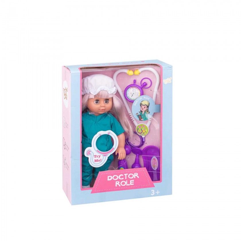 Boneca Médica 12 Sons 31CM Boneca Médica 12 Sons 31CM