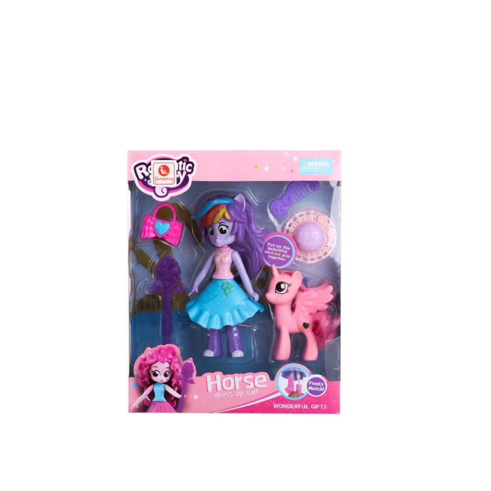 Boneca Com Acessórios Com Poney 26X21X6.5CM