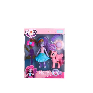 Boneca Com Acessórios Com Poney 26X21X6.5CM