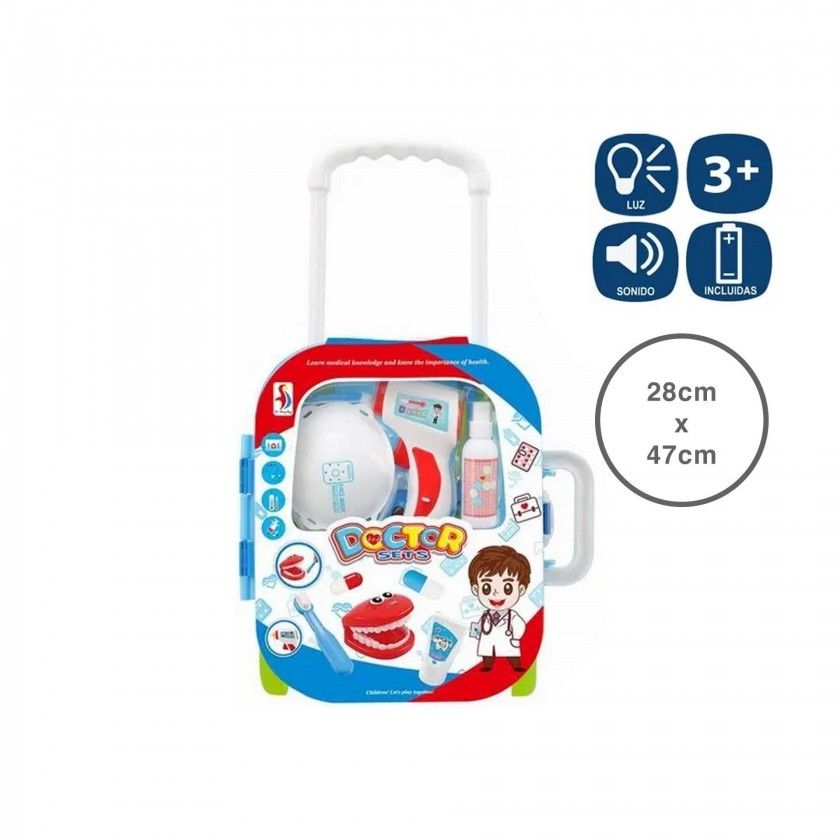 Mala Doutor Com Acessórios 28X11X47CM Mala Doutor Com Acessórios 28X11X47CM