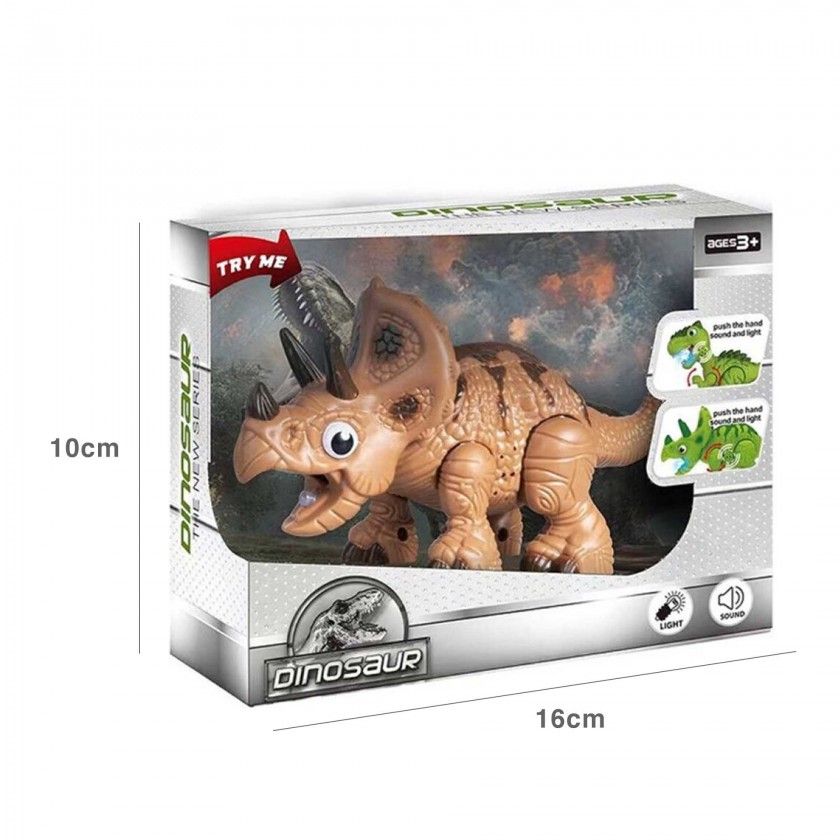 Dinossauro Com Luz E Som 16X7X10CM Dinossauro Com Luz E Som 16X7X10CM