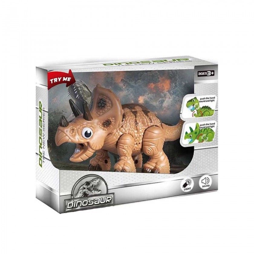 Dinossauro Com Luz E Som 16X7X10CM Dinossauro Com Luz E Som 16X7X10CM