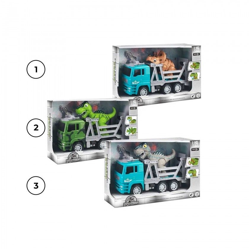 Camião Com Dinossauro 25X9X17CM Camião Com Dinossauro 25X9X17CM