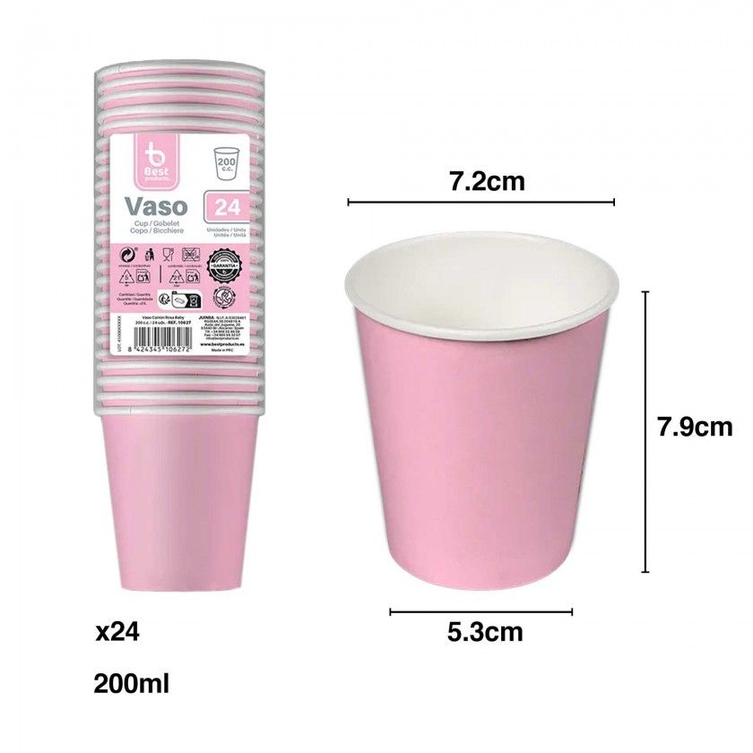 Copo Papel 200ml Pack 24