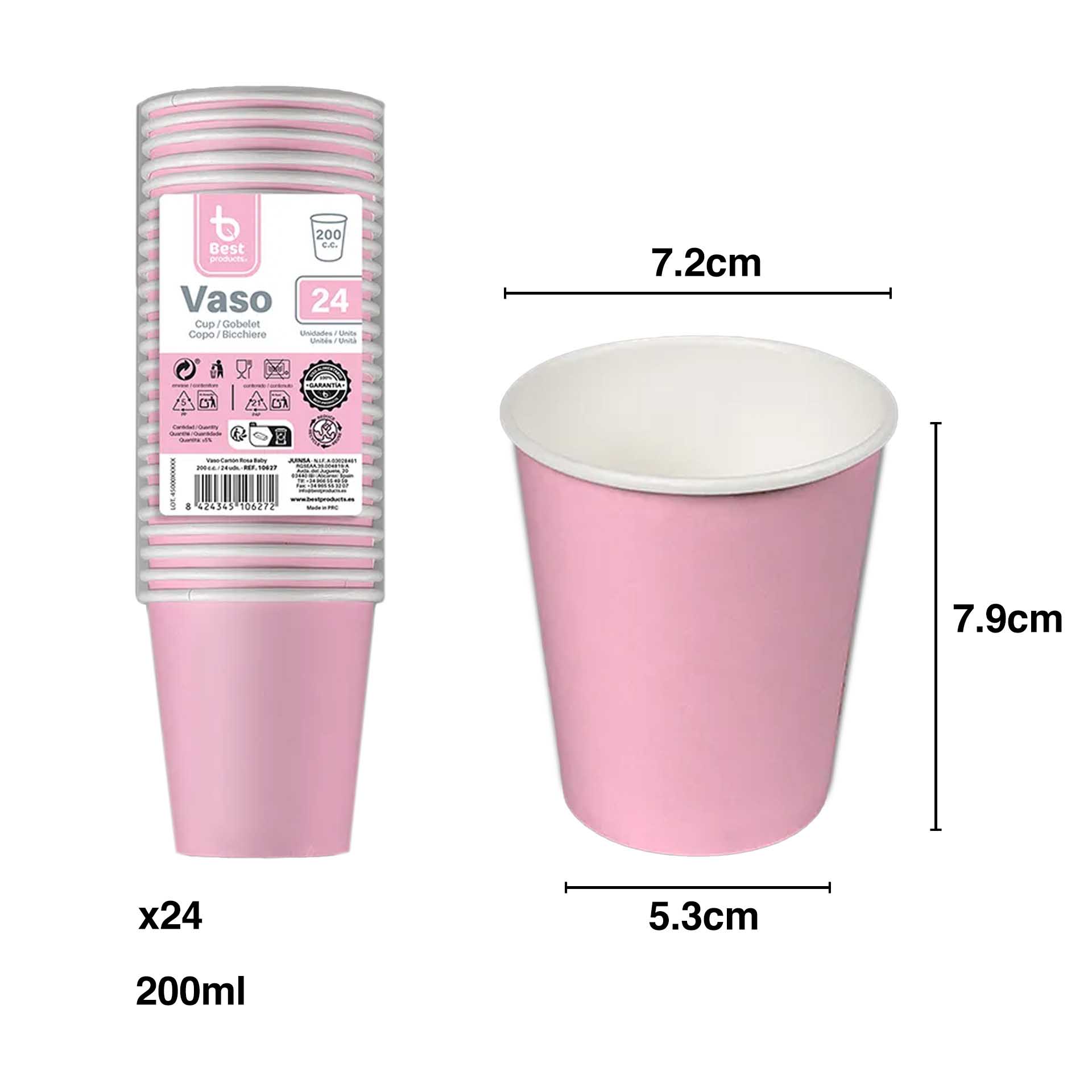 Copo Papel 200ml Pack 24
