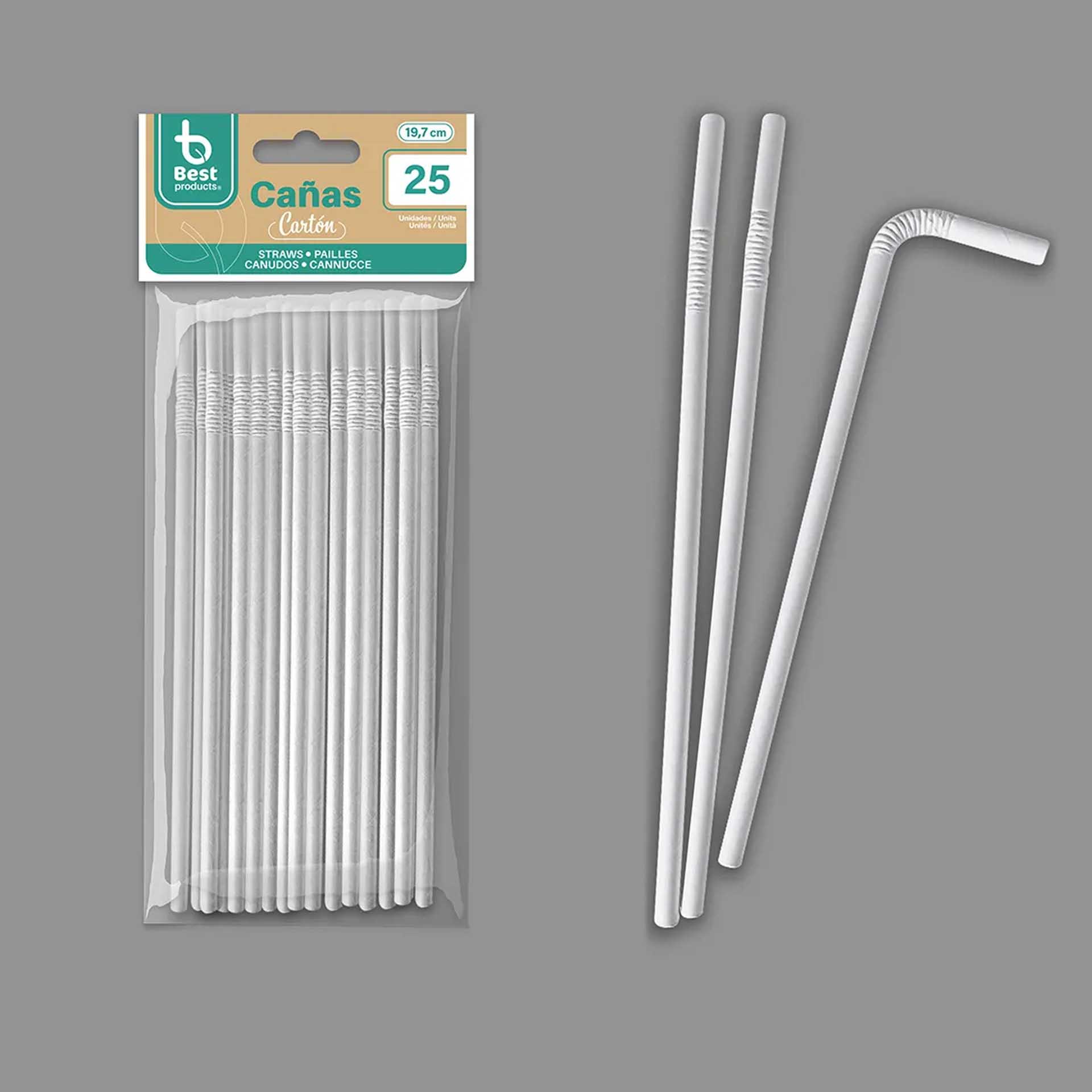 Palhinha Cartão Flexível Branco 19.7X0.6cm Pack 25