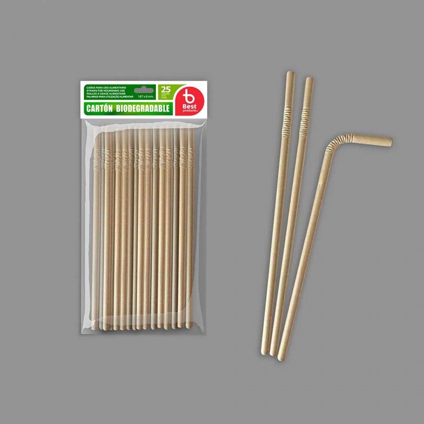 Palhinha Cartão Flexível Kraft 19.7X0.6cm Pack 25 Palhinha Cartão Flexível Kraft 19.7X0.6cm Pack 25