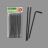 Palhinha Cartão Flexível Preto 19.7X0.6cm Pack 25 Palhinha Cartão Flexível Preto 19.7X0.6cm Pack 25