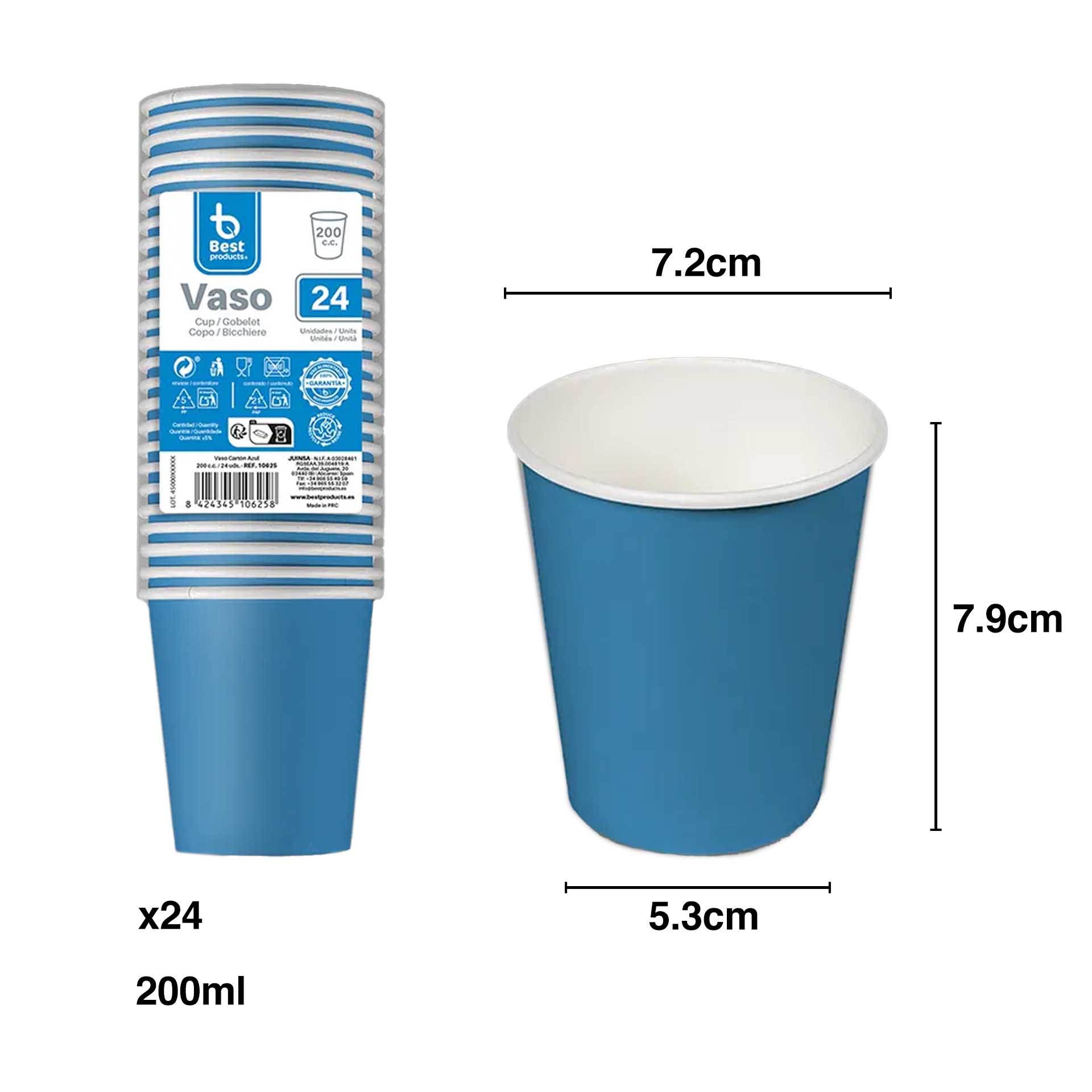 Copo Papel 200ml Pack 24