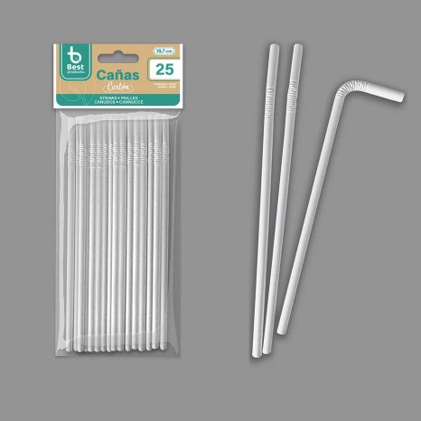 Palhinha Cart�o Flex�vel Branco 19.7X0.6cm Pack 25 - Image product