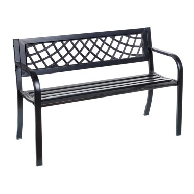 Banco Jardim A�o Preto 115X51X74CM