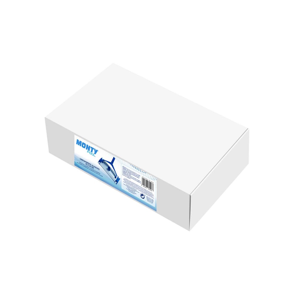 Limpa-Fundos Piscina com Rodas Alumínio 35X14CM