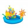 Piscina Infantil Barco com Acessórios 140X130X104CM Piscina Infantil Barco com Acessórios 140X130X104CM