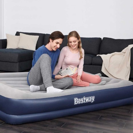Colch�o Insufl�vel Casal com Bomba 203X152X36CM - Image product