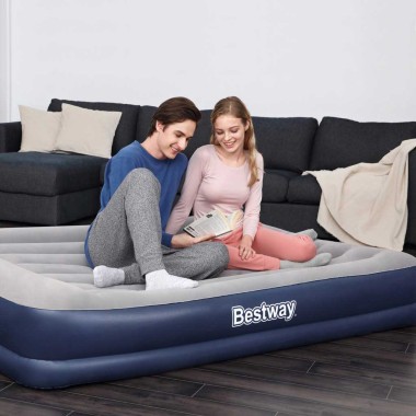 Colchão Insuflável Casal com Bomba 203X152X36CM