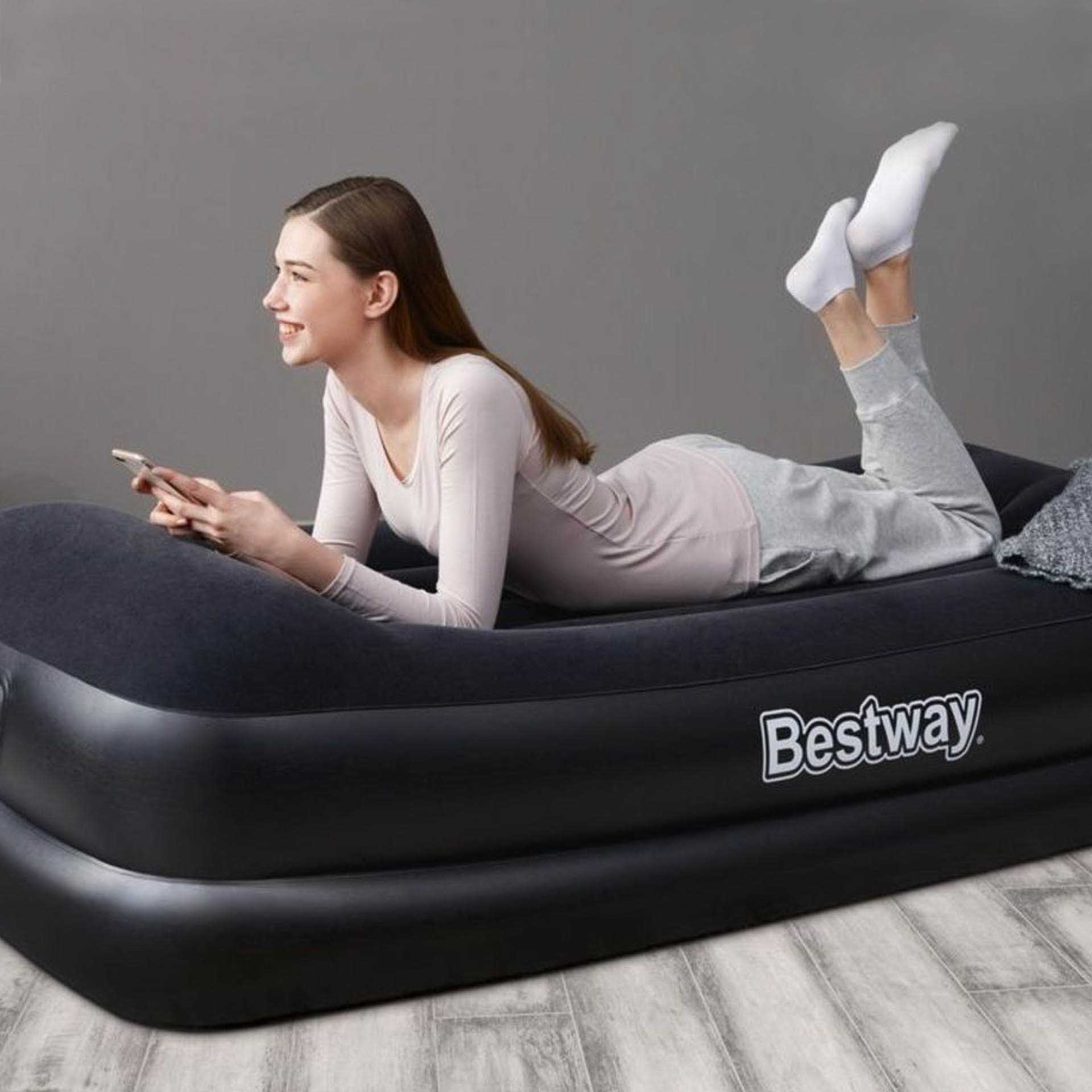 Colchão Insuflável Solteiro com Bomba 191X97X46CM