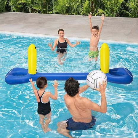 Boia Insuflável Rede Voleibol com Bola 243X63.5cm - Image product
