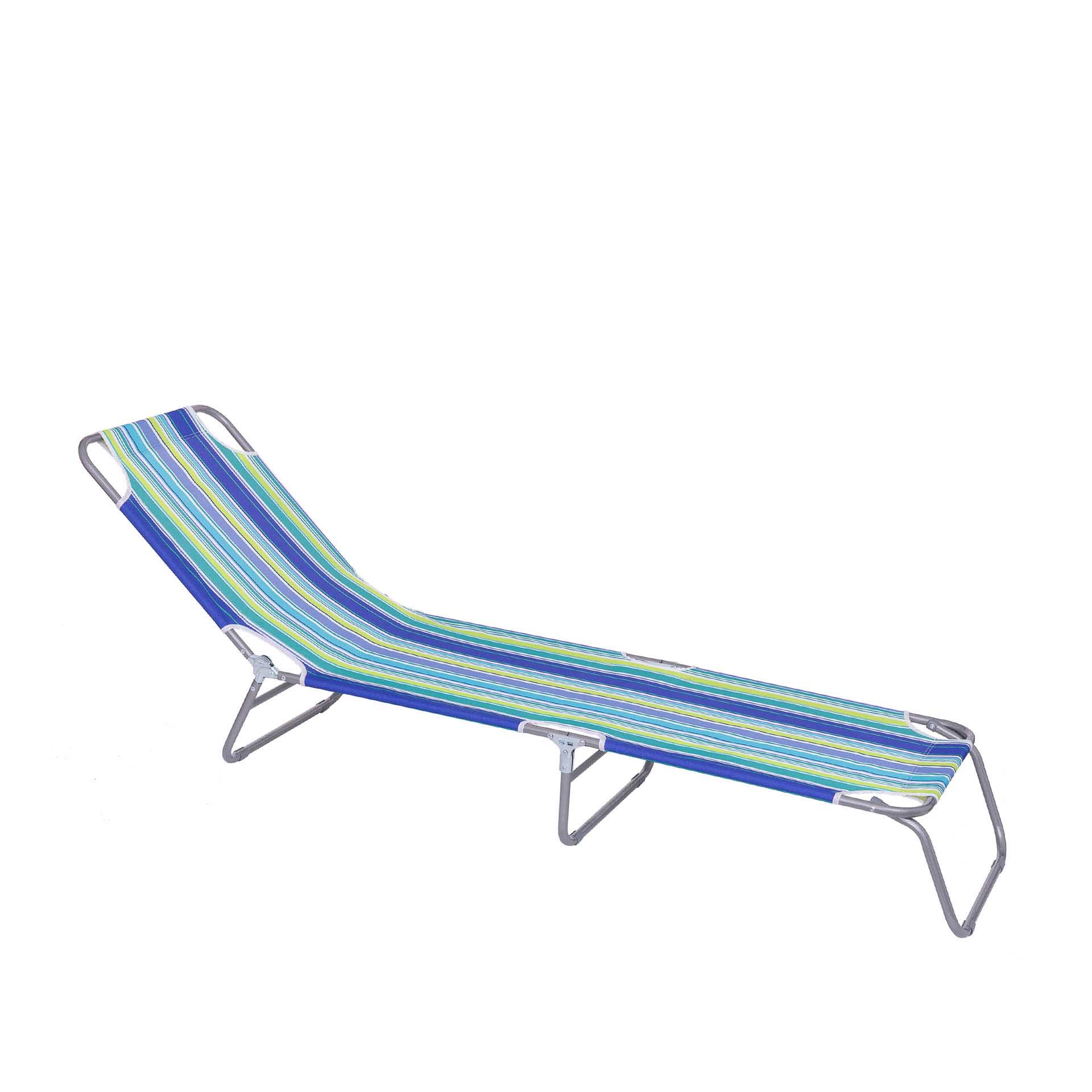 Espreguiçadeira Dobrável Azul Mar 186X53X24CM