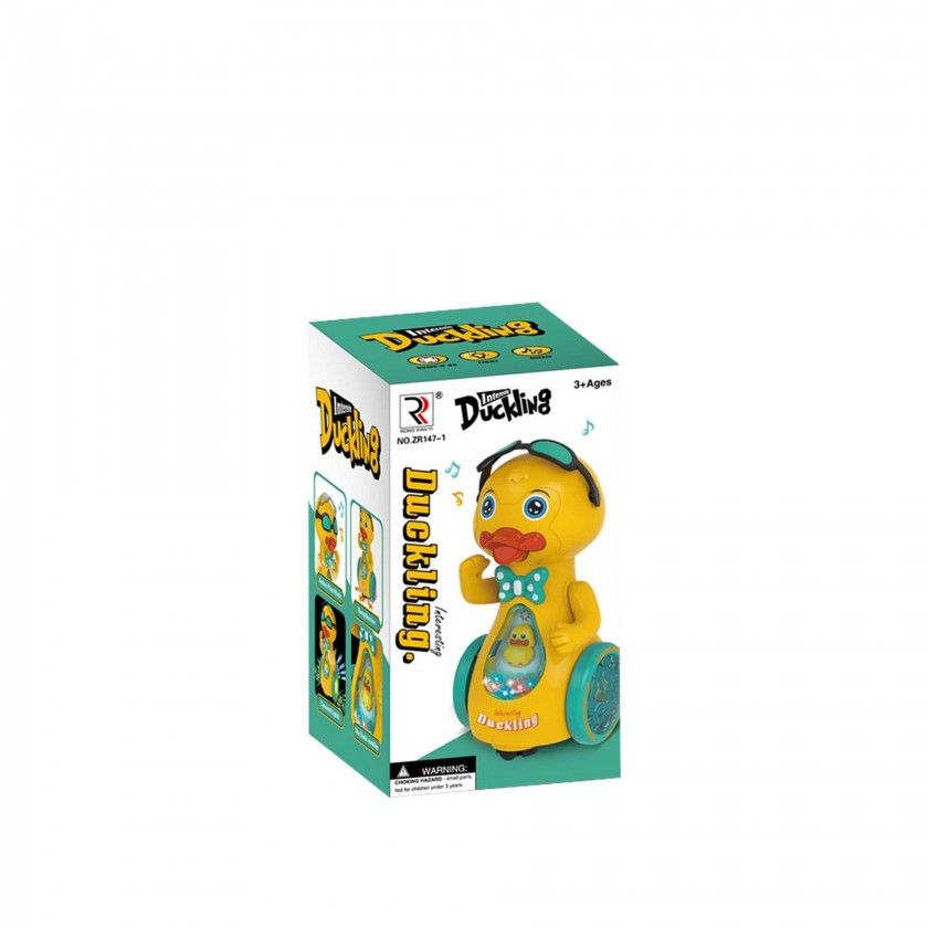 Pato Movimento Luz E Som Amarelo 20.5CM