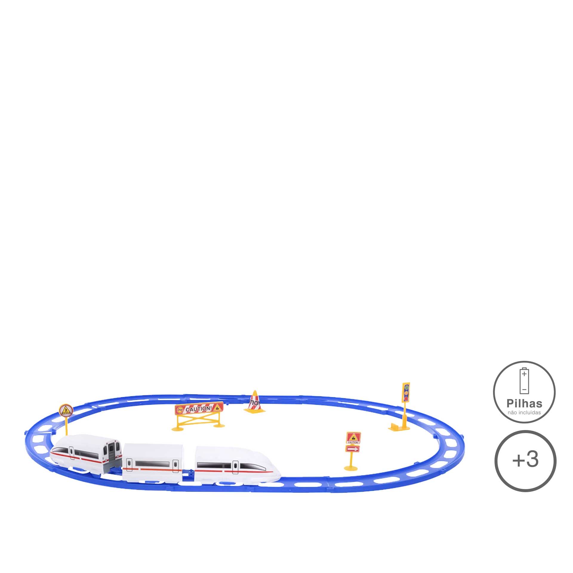 Pista Comboio Alta Velocidade 56CM