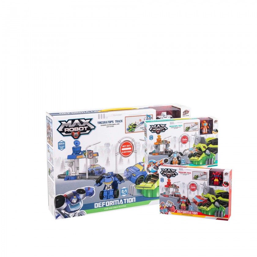 Robot Transformvel Animal Com Pista