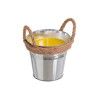 Vela Citronela Balde Metal com Asas 55H 240gr 14.2X12cm Vela Citronela Balde Metal com Asas 55H 240gr 14.2X12cm