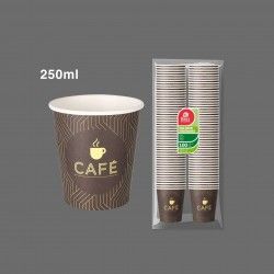 Copo Carto Caf 250ML Pack 100