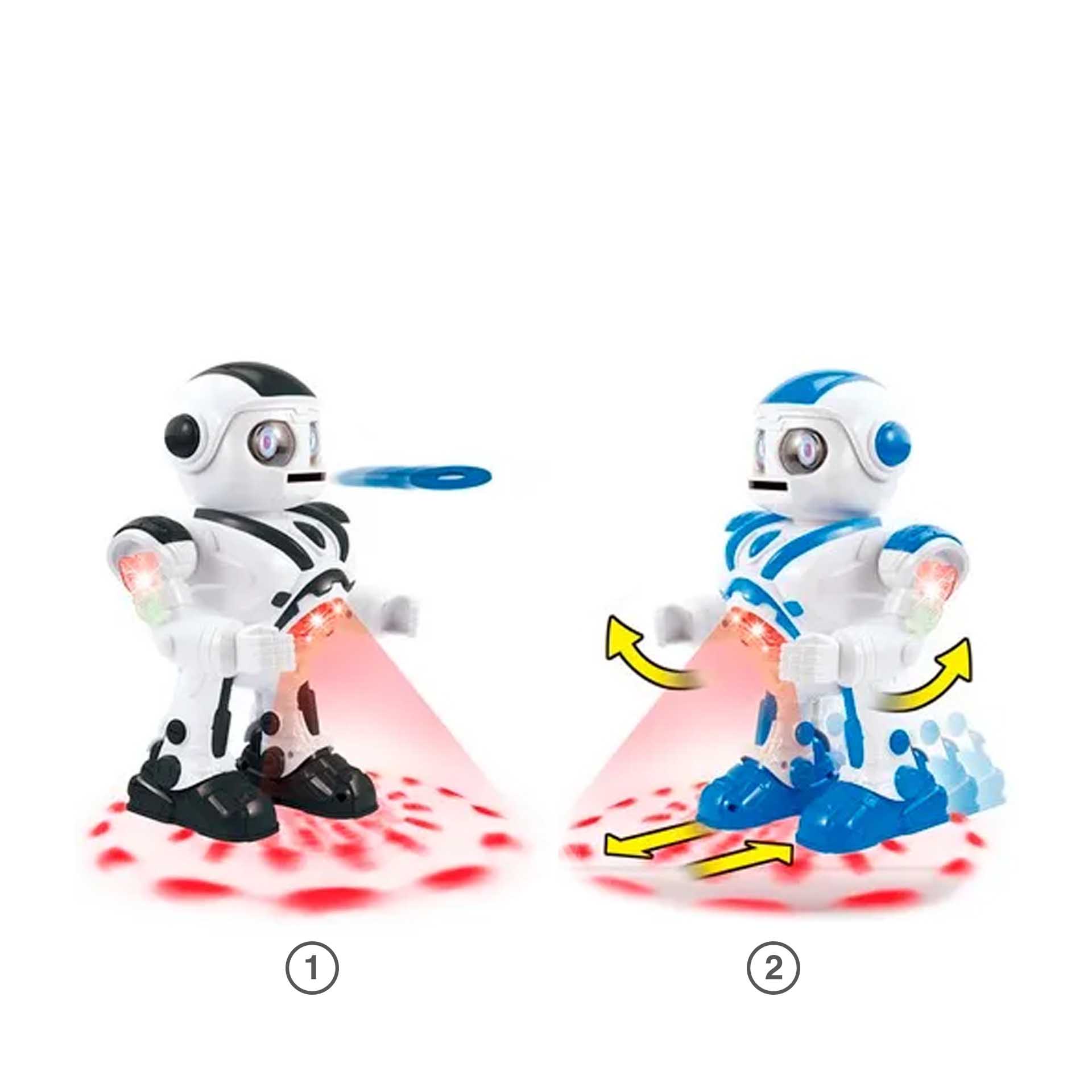 Robot Anda Com Luz E Som 25CM