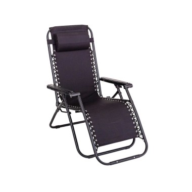 Cadeira Extensível Preto 95X65X106CM