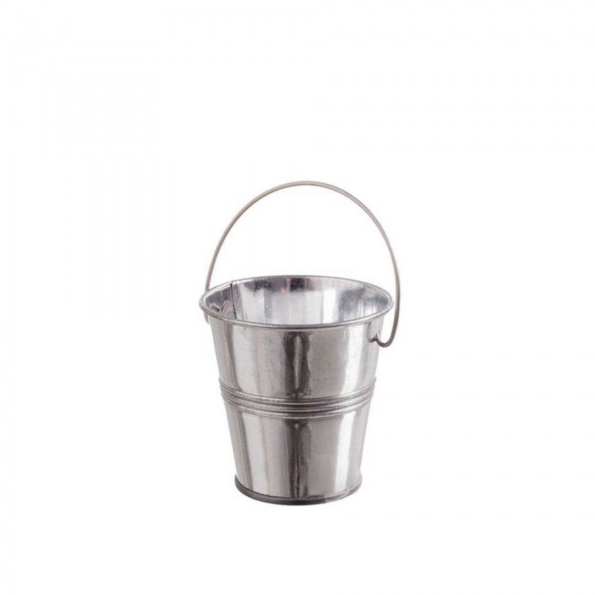Vela Citronela Balde Metal com Asa 9H 40gr 6X6cm