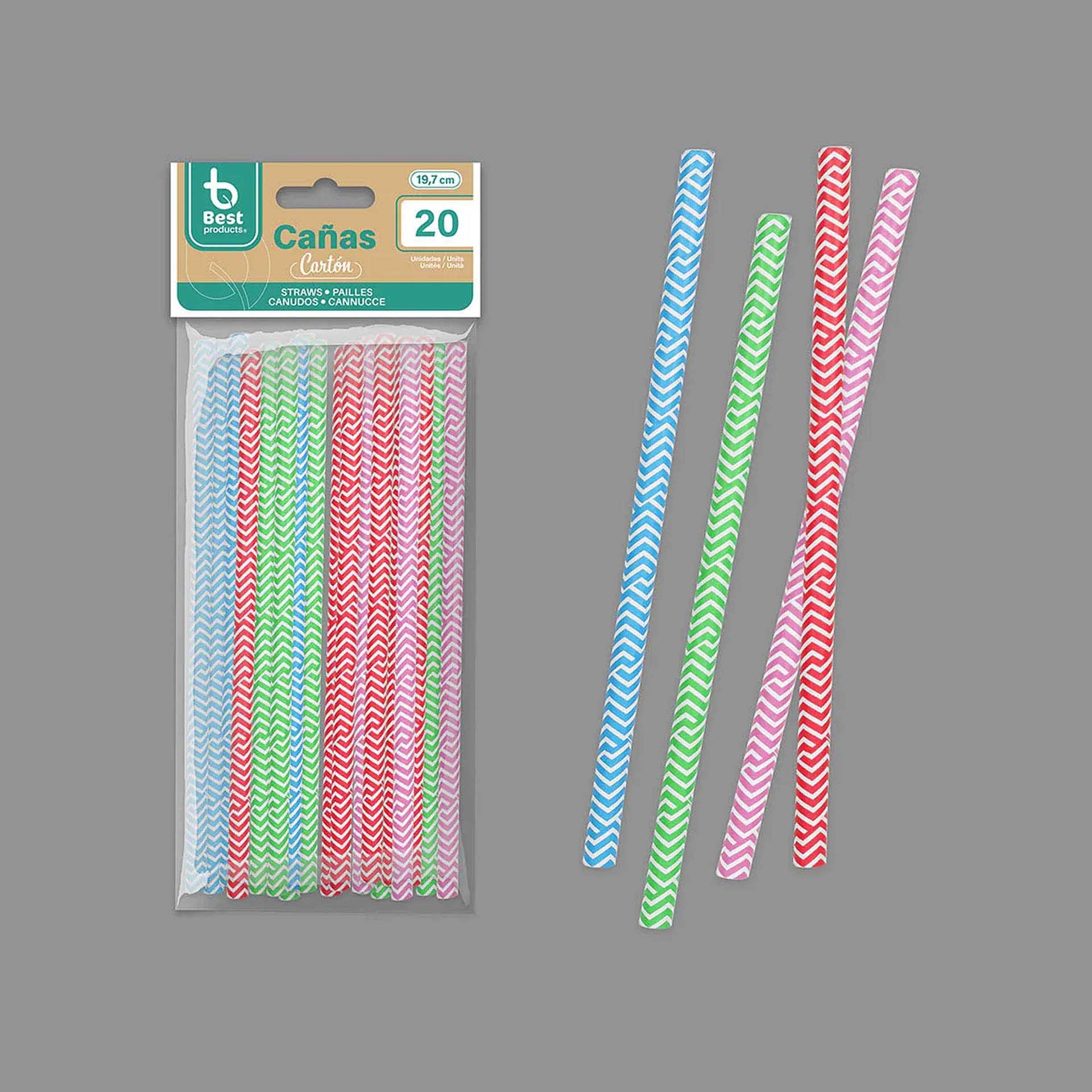 Palhinha Cartão Linhas 19.7X0.8cm Pack 20