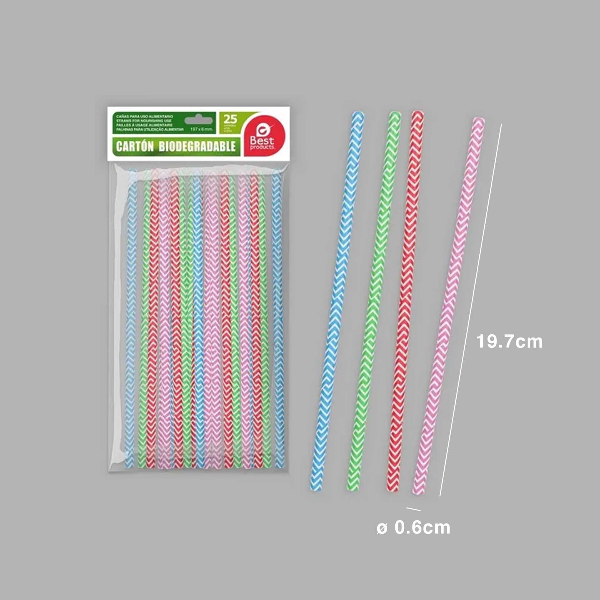 Palhinha Cartão Linhas 19.7X0.6cm Pack 25