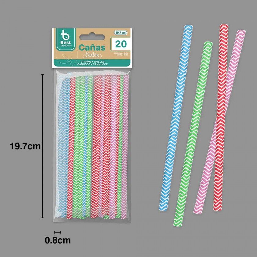 Palhinha Cartão Linhas 19.7X0.8cm Pack 20 Palhinha Cartão Linhas 19.7X0.8cm Pack 20