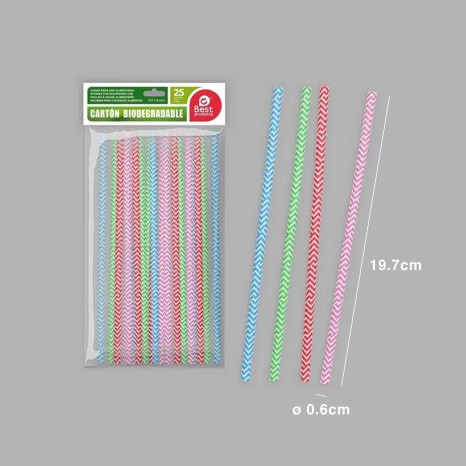 Palhinha Cartão Linhas 19.7X0.6cm Pack 25 - Image product