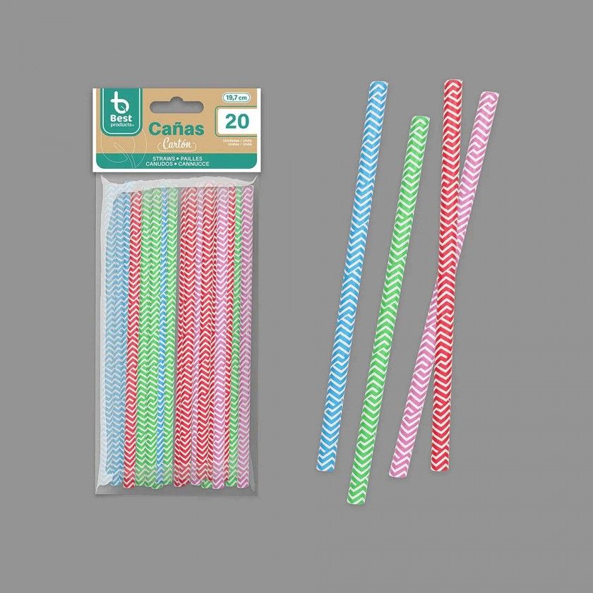 Palhinha Cartão Linhas 19.7X0.8cm Pack 20 Palhinha Cartão Linhas 19.7X0.8cm Pack 20