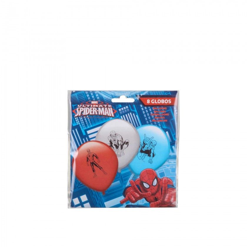 Bal�o Festa Spiderman 23CM Pack 8