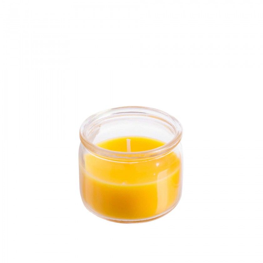 Vela Citronela Copo Cristal 10H 70gr 6.5X5cm