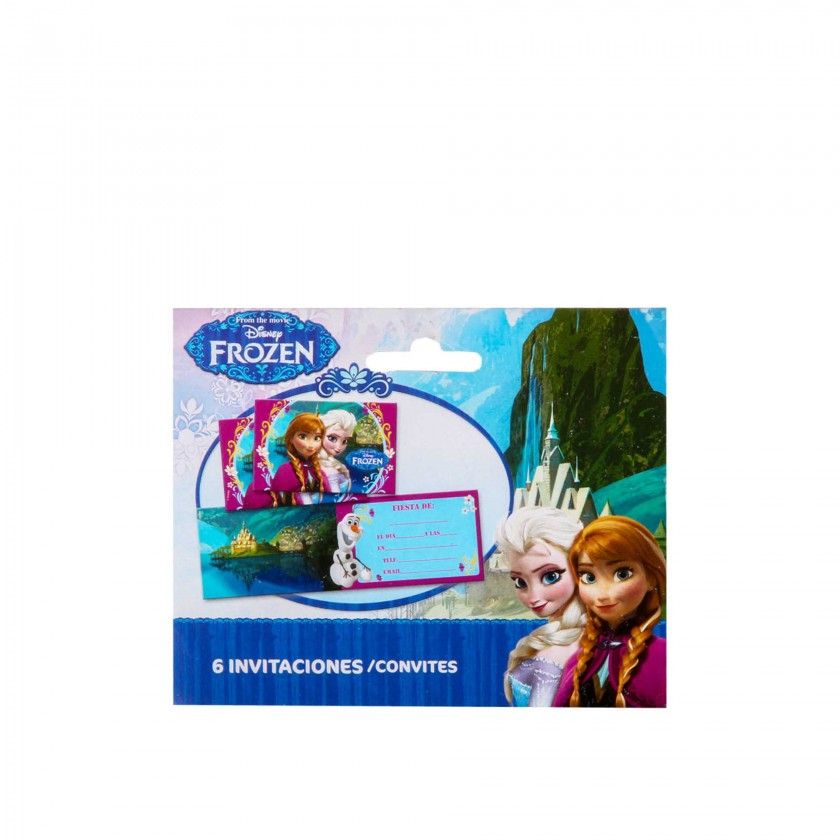 Convite Frozen Pack 6 Convite Frozen Pack 6