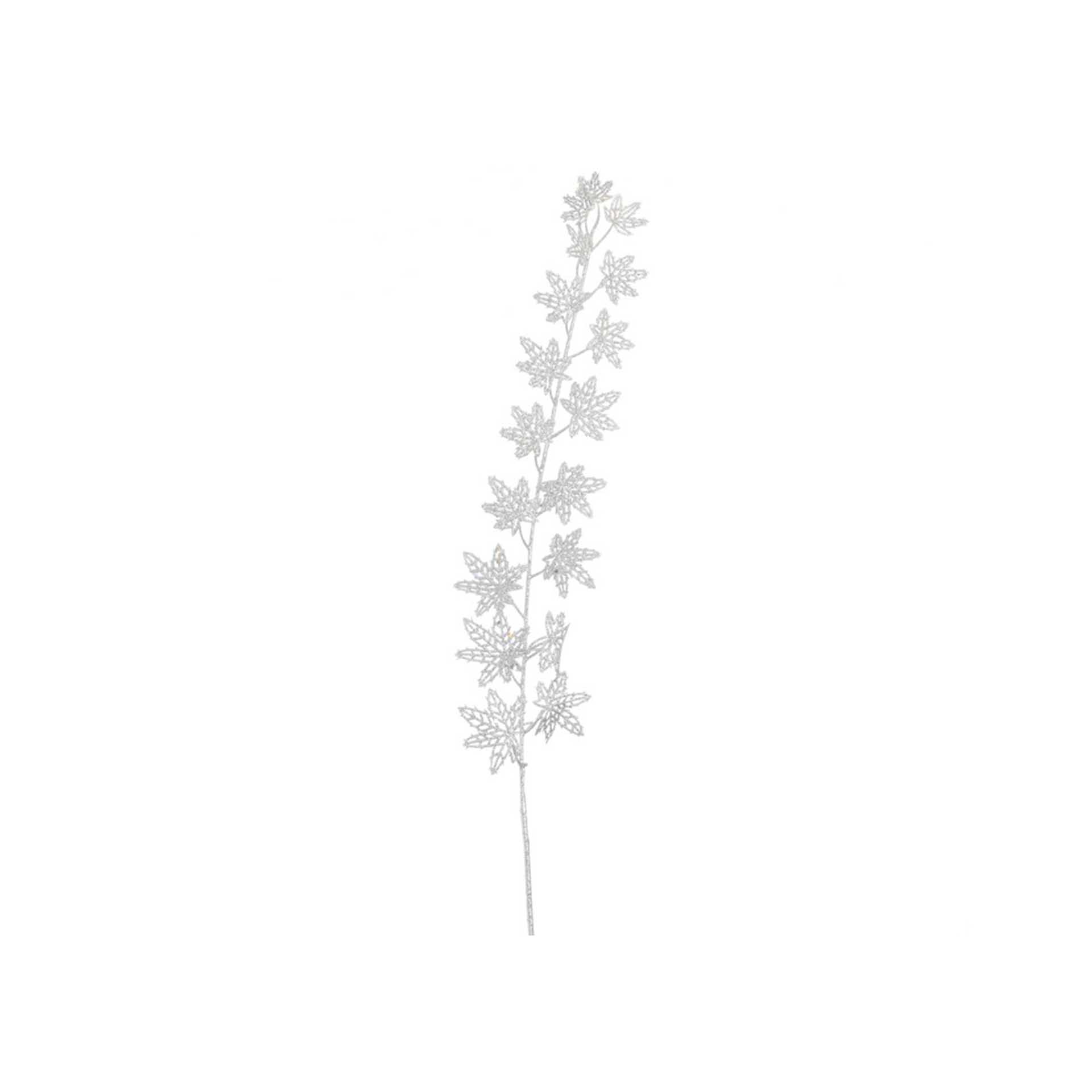 Haste Folhas Prateada 80CM
