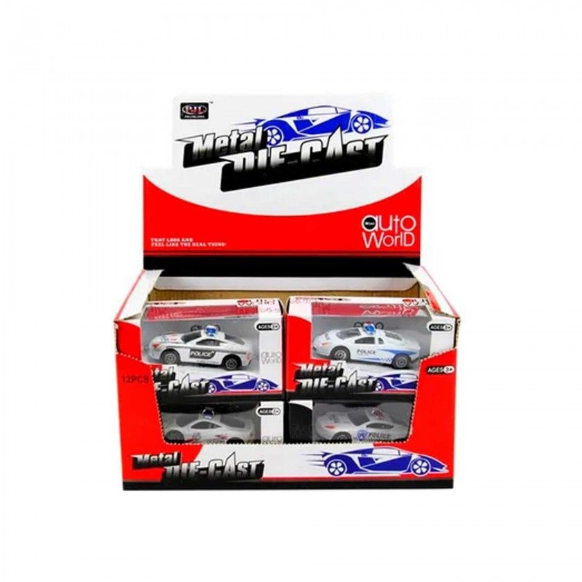 Carro Pol�cia Metal 9CM