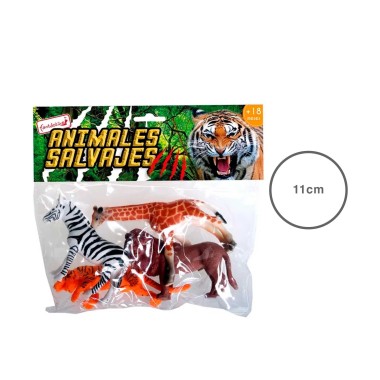 Animais Selvagens 11CM Pack 4